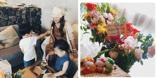 11일 배우 소유진이 자신의 인스타그램을 통해 셋째 임신을 소식을 알렸다. <소유진 인스타그램 캡쳐>